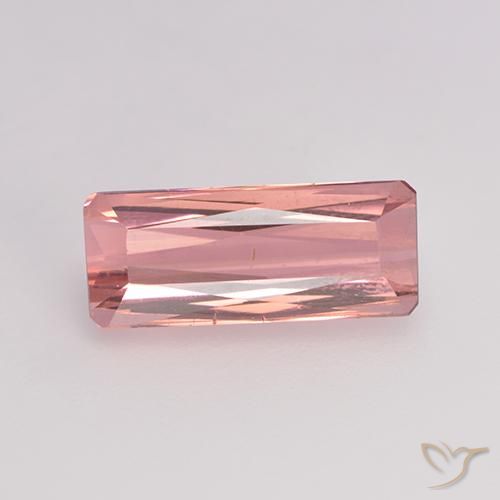 1.81ct Naturel Rose clair Tourmaline, Taille émeraude, VS