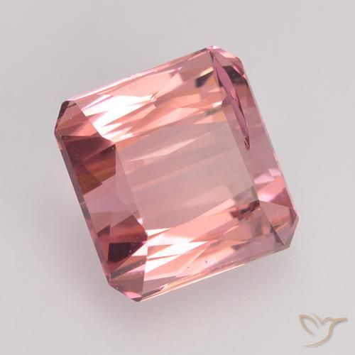 Tourmaline Rose moyen naturelle Octogone / coupe Émeraude, 1.46 ct, VS-SI