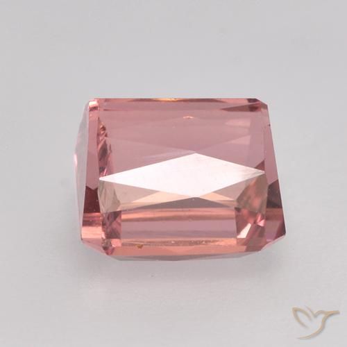 Tourmaline Rose moyen naturelle Octogone / coupe Émeraude, 1.46 ct, VS-SI