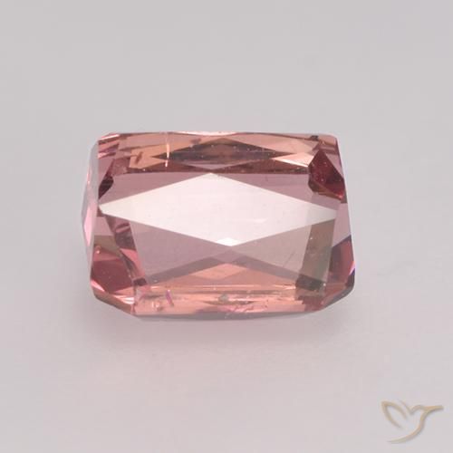 Tourmaline Rose moyen naturelle Octogone / coupe Émeraude, 1.07 ct, VS