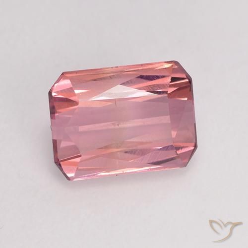 Tourmaline Rose moyen naturelle Octogone / coupe Émeraude, 1.43 ct, VVS-VS