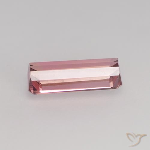 Tourmaline Orange rose naturelle Octogone / coupe Émeraude, 1.09 ct, VS