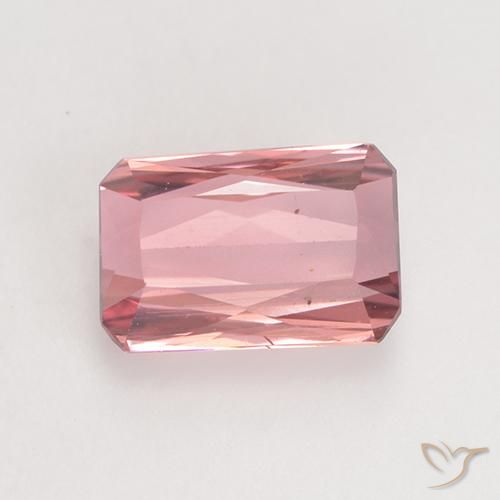 1.54ct Naturel Orange rose Tourmaline, Taille émeraude, VS