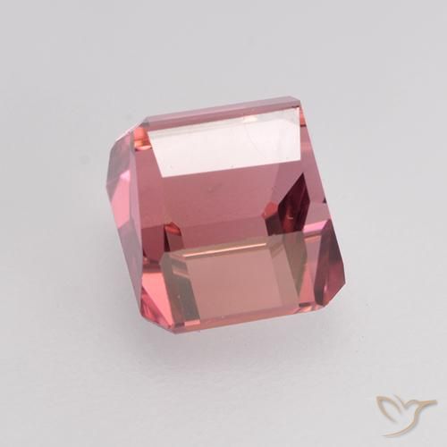 Tourmaline Rose clair naturelle Octogone / coupe Émeraude, 1.63 ct, VVS-VS