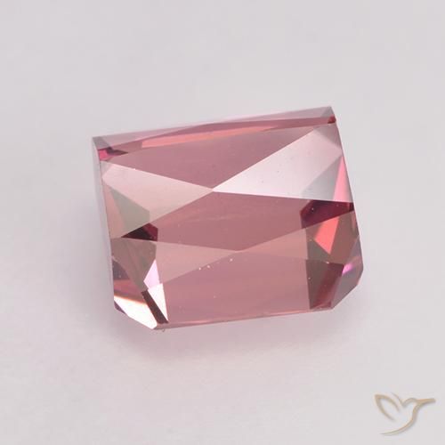 Tourmaline Rose bubblegum léger naturelle Octogone / coupe Émeraude, 1.43 ct, VVS-VS
