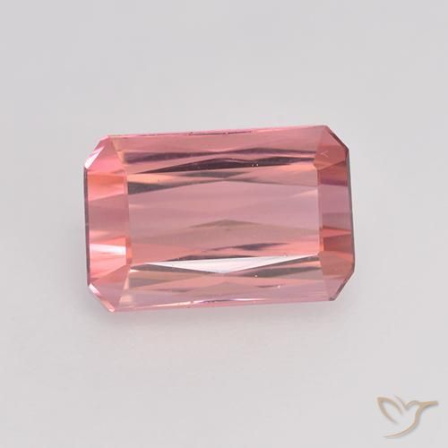 1.54ct Naturel Ton rose bubblegum Tourmaline, Taille émeraude, VVS-VS