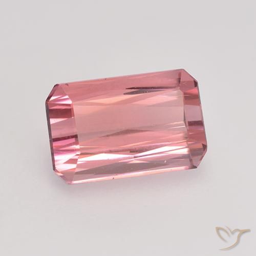 Tourmaline Ton rose bubblegum naturelle Octogone / coupe Émeraude, 1.54 ct, VVS-VS