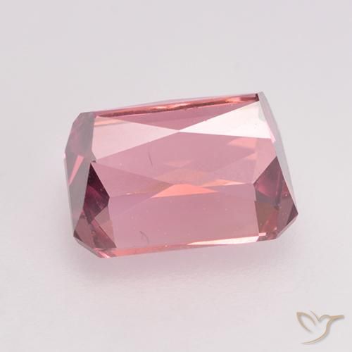 Tourmaline Rose bubblegum léger naturelle Octogone / coupe Émeraude, 1.90 ct, VS