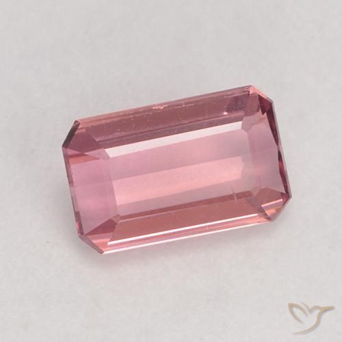 Tourmaline Rose bubblegum léger naturelle Octogone / coupe Émeraude, 1.01 ct, VS