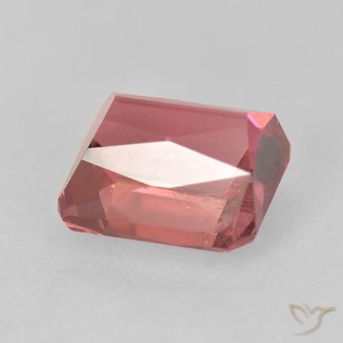 Tourmaline Rose foncé naturelle Octogone / coupe Émeraude, 1.21 ct, VS
