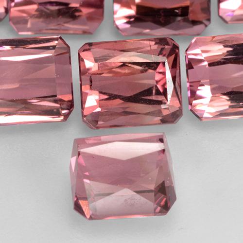 Tourmaline Rose rougeâtre naturelle Octogone / coupe Émeraude, 1.54 ct, VS