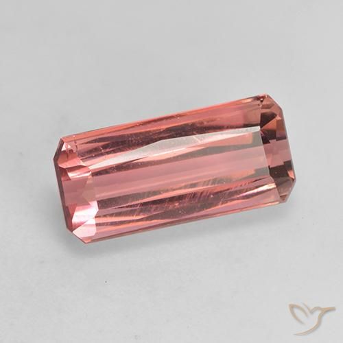 Tourmaline Rose moyen naturelle Octogone / coupe Émeraude, 3.51 ct, VS