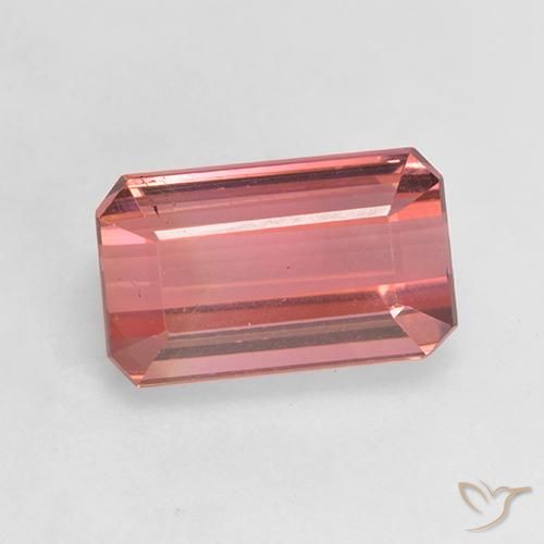 3.07ct Naturel Bois de rose Tourmaline, Taille émeraude, VS