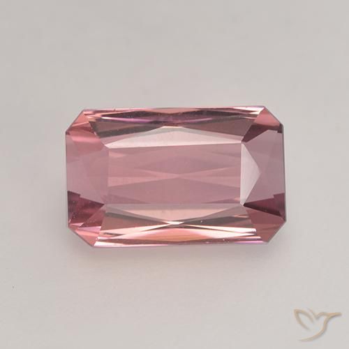 2.42ct Naturel Rose bubblegum léger Tourmaline, Taille émeraude, VVS-VS