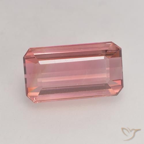 2.83ct Naturel Orange rose Tourmaline, Taille émeraude, VVS-VS