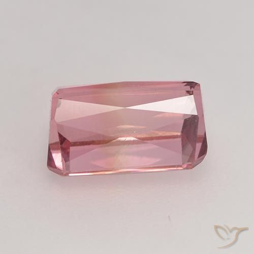 Tourmaline Rose moyen naturelle Octogone / coupe Émeraude, 2.49 ct, VVS-VS