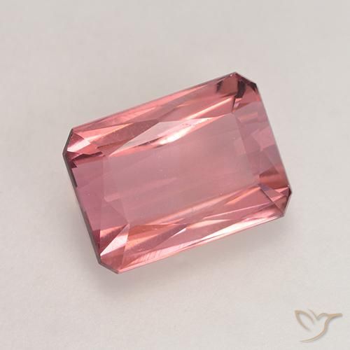 Tourmaline Rose intense naturelle Octogone / coupe Émeraude, 2.44 ct, VVS-VS