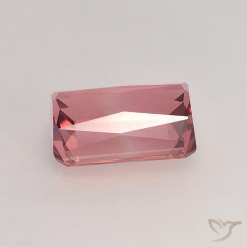 Tourmaline Rose intense naturelle Octogone / coupe Émeraude, 2.44 ct, VVS-VS