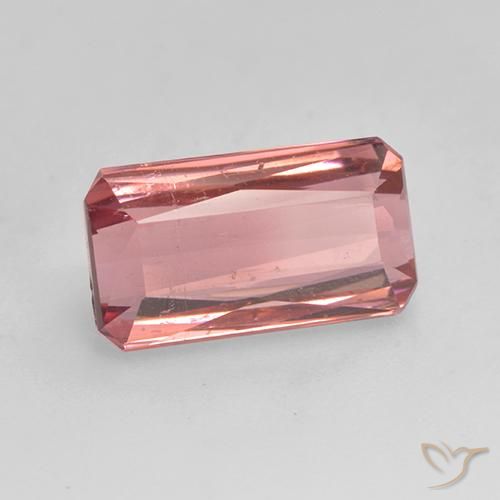 Tourmaline Rose intense naturelle Octogone / coupe Émeraude, 2.64 ct, SI