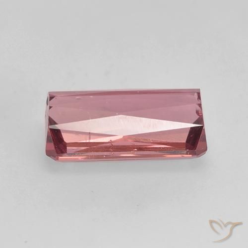 Tourmaline Rose intense naturelle Octogone / coupe Émeraude, 2.64 ct, SI