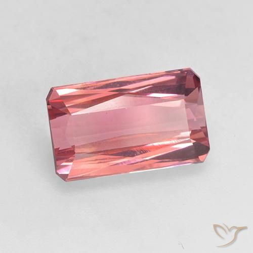 Tourmaline Rose foncé naturelle Octogone / coupe Émeraude, 2.42 ct, VVS-VS