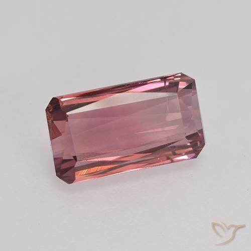 Tourmaline Rose foncé naturelle Octogone / coupe Émeraude, 3.20 ct, VS-SI