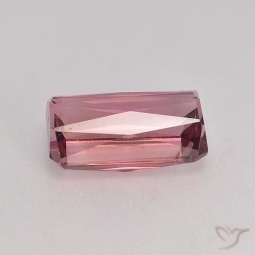 Tourmaline Rose foncé naturelle Octogone / coupe Émeraude, 3.20 ct, VS-SI