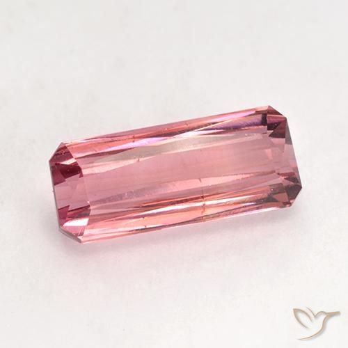Tourmaline Rose moyen naturelle Octogone / coupe Émeraude, 3.08 ct, VS