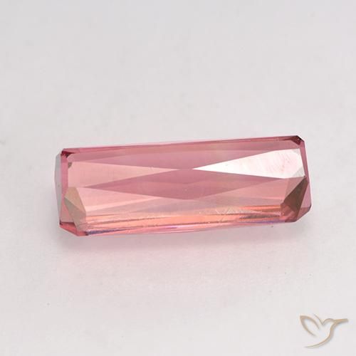Tourmaline Rose moyen naturelle Octogone / coupe Émeraude, 3.08 ct, VS