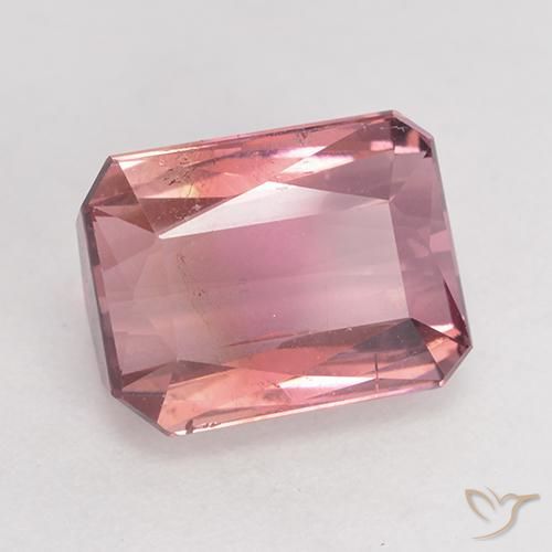 Tourmaline Rose moyen naturelle Octogone / coupe Émeraude, 3.36 ct, SI