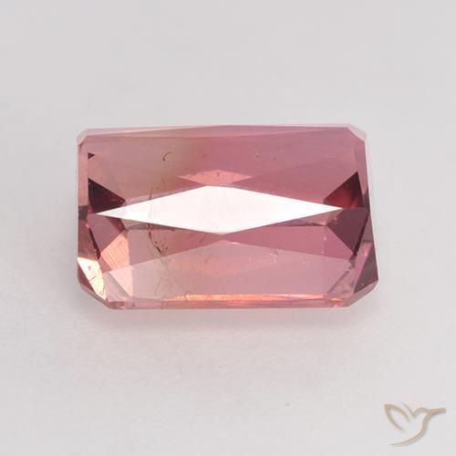 Tourmaline Rose moyen naturelle Octogone / coupe Émeraude, 3.36 ct, SI