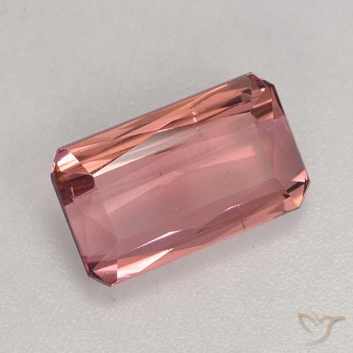 Tourmaline Rose moyen naturelle Octogone / coupe Émeraude, 3.01 ct, VS