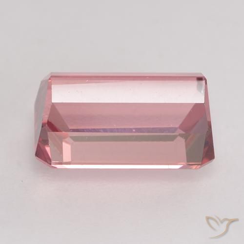 Tourmaline Rose bubblegum léger naturelle Octogone / coupe Émeraude, 1.85 ct, VVS-VS