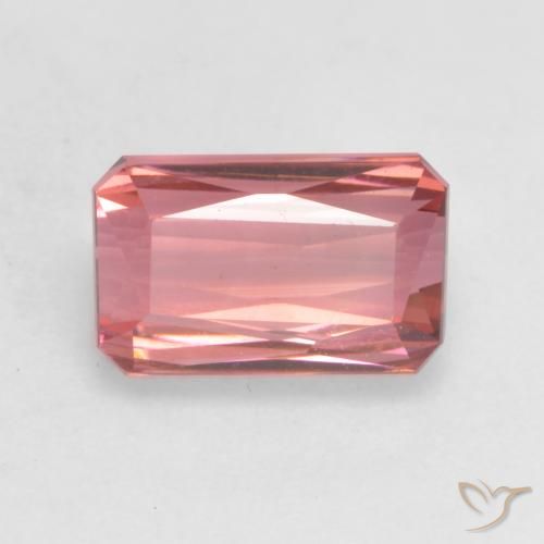 2.19ct Naturel Rose moyen Tourmaline, Taille émeraude, VVS-VS