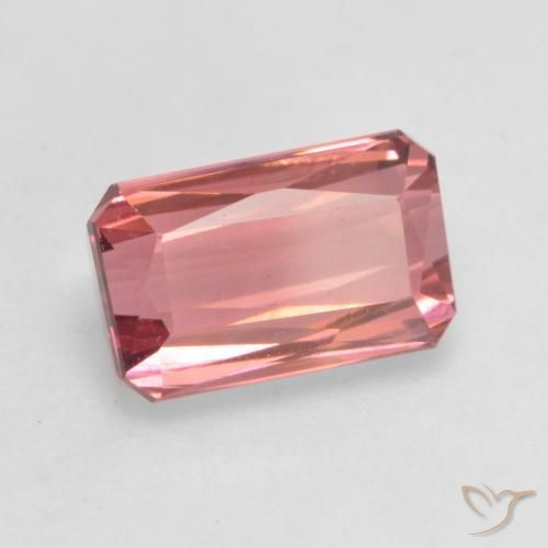 Tourmaline Rose moyen naturelle Octogone / coupe Émeraude, 2.19 ct, VVS-VS