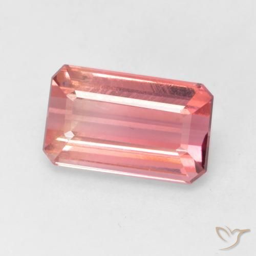 Tourmaline Rose moyen naturelle Octogone / coupe Émeraude, 2.37 ct, VS