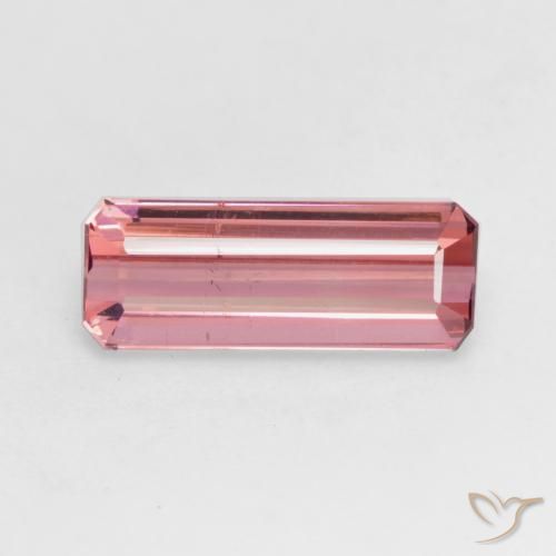 2.19ct Naturel Orange rose Tourmaline, Taille émeraude, VS-SI