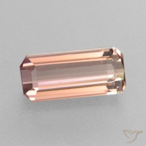 Tourmaline Rose clair naturelle Octogone / coupe Émeraude, 1.65 ct, VVS-VS