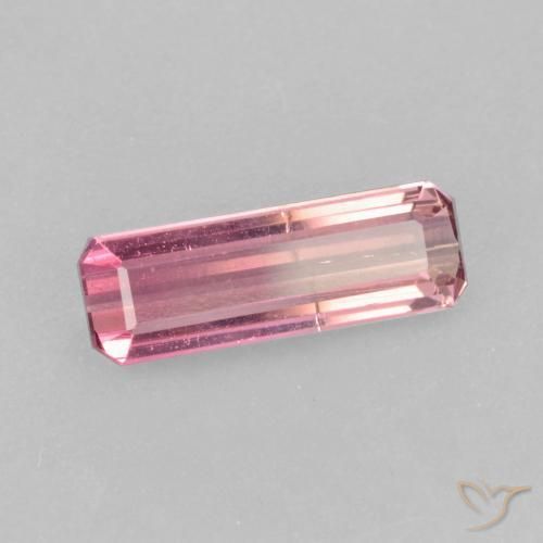 Tourmaline Rose clair naturelle Octogone / coupe Émeraude, 1.57 ct, VS-SI