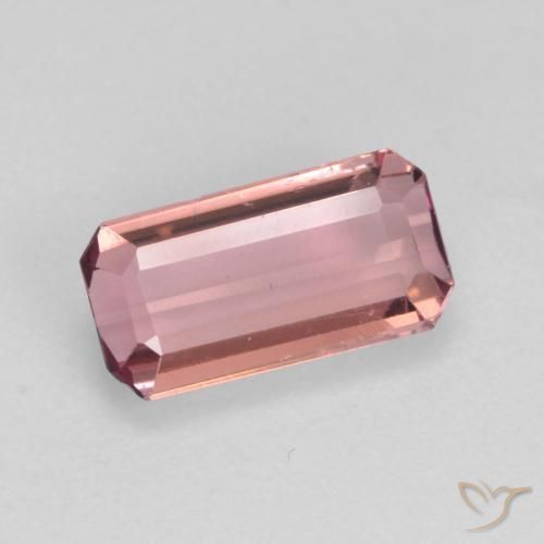 1.16ct Naturel Orange rose Tourmaline, Taille émeraude, VS
