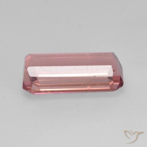 Tourmaline Orange rose naturelle Octogone / coupe Émeraude, 1.16 ct, VS