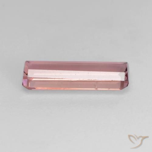 Tourmaline Orange rose naturelle Octogone / coupe Émeraude, 1.46 ct, VS