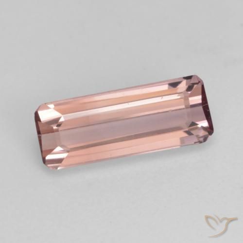 Tourmaline Rose moyen naturelle Octogone / coupe Émeraude, 1.15 ct, VS