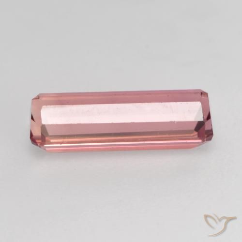 Tourmaline Rose moyen naturelle Octogone / coupe Émeraude, 1.33 ct, VS