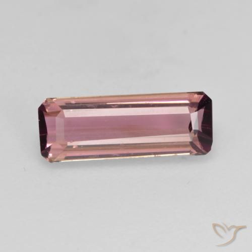 1.28ct Naturel Orange rose Tourmaline, Taille émeraude, VS