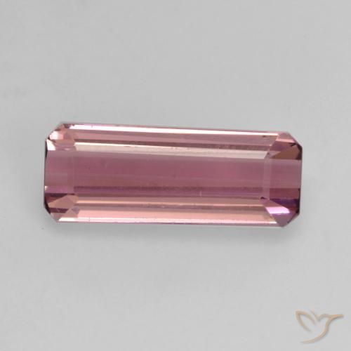 1.47ct Naturel Pourpre royal Tourmaline, Taille émeraude, VS