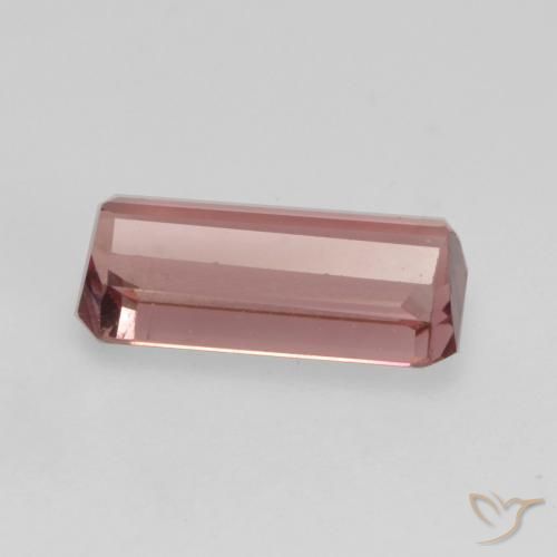 Tourmaline Orange rose naturelle Octogone / coupe Émeraude, 1.21 ct, VS-SI
