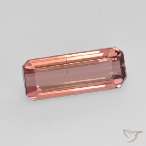 Tourmaline Rose moyen naturelle Octogone / coupe Émeraude, 1.22 ct, VS-SI