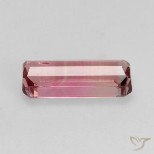 Tourmaline Orange rose naturelle Octogone / coupe Émeraude, 1.16 ct, VS-SI