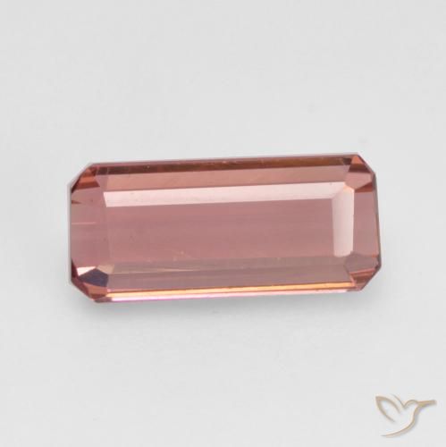 1.37ct Naturel Rose moyen Tourmaline, Taille émeraude, VVS-VS